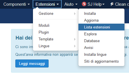 Joomla cancellazione Lingua 